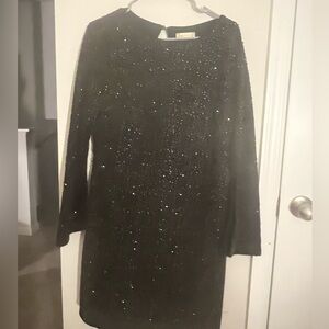 Formal Dress  Black with gold . New .
